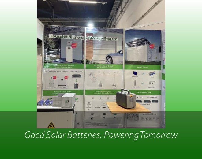Good Solar Batteries: Powering Tomorrow